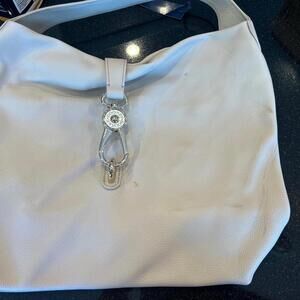 Dooney & Bourke Belvedere Logo Lock Shoulder Bag ~ Fog